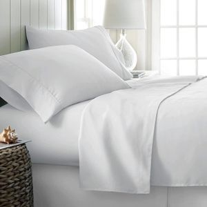 Plain White Cotton Bedsheet